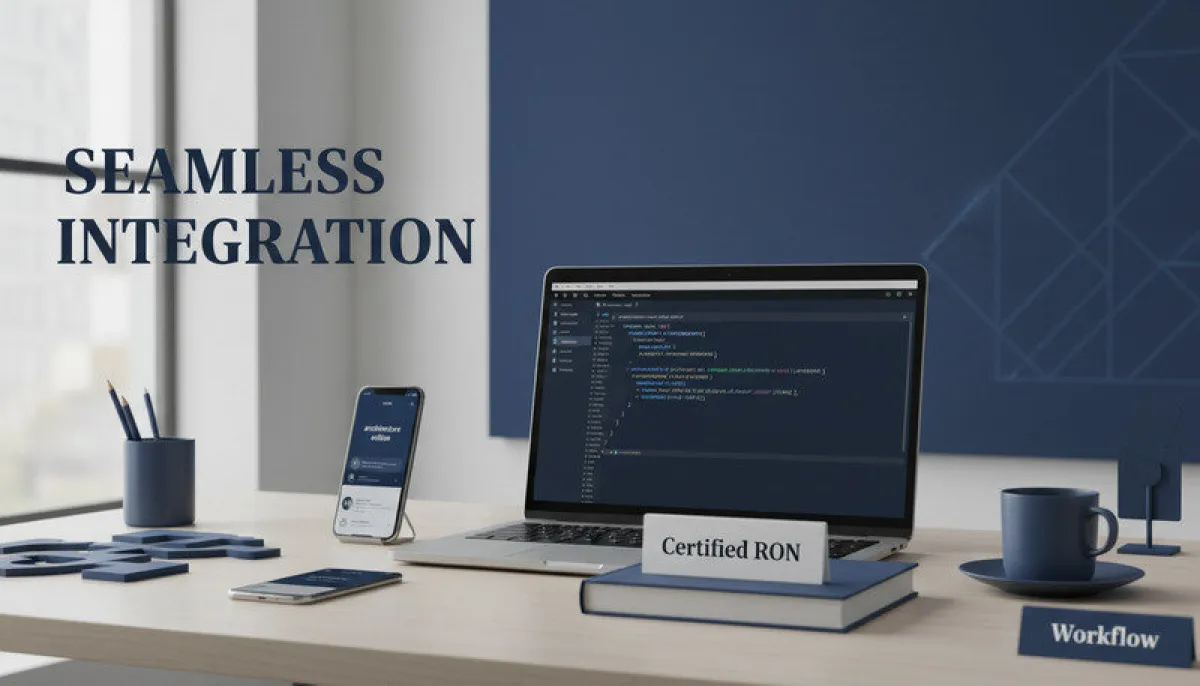 Visual representation of how RON platforms integrate with various business systems and workflows