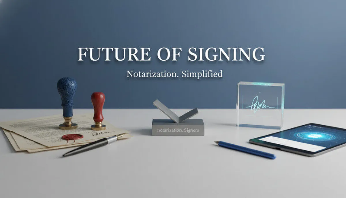 Side-by-side comparison showing traditional notarization challenges versus online notary republic solutions