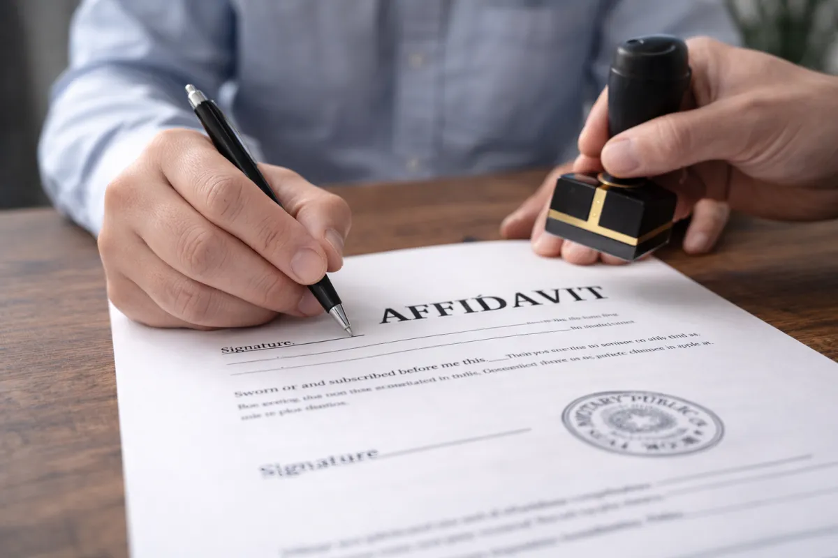 notarized affidavits why when and how