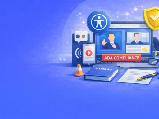 ADA Compliance in Online Notarization: Accessibility Requirements