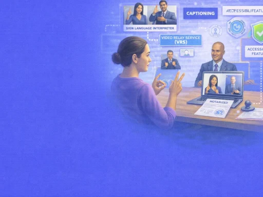 Accommodations for Deaf and Hard of Hearing Signers in Remote Online Notarization