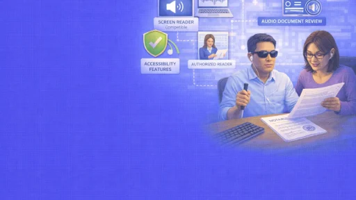 Visual Impairment Accommodations in Online Notarization: A Guide for Blind and Low-Vision Users