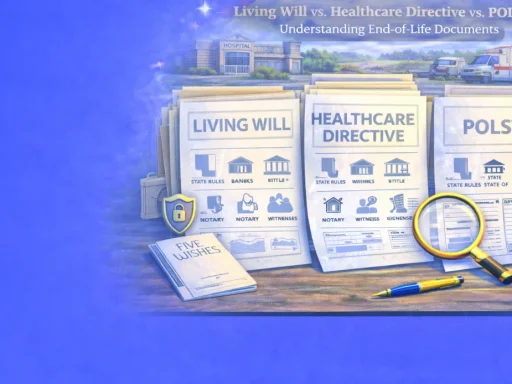 Living Will vs. Healthcare Directive vs. POLST: Understanding End-of-Life Documents