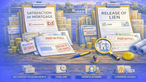 Satisfaction of Mortgage vs. Release of Lien: Document Differences