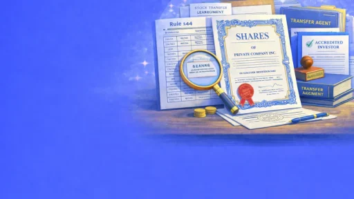 Stock Transfer Ledger and Share Certificate Notarization