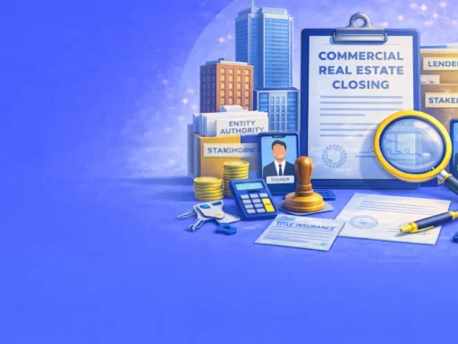 Commercial Real Estate Closings: RON for Complex Transactions