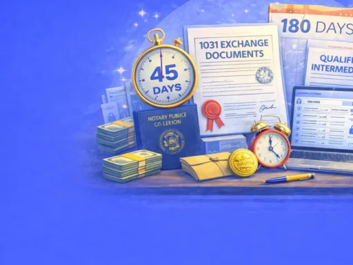 1031 Exchange Documents: Time-Sensitive Notarization Strategies