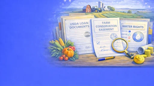 Agriculture and Farm Documents: USDA Loan and Land Transaction Requirements