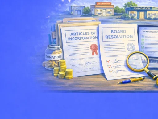 Nonprofit Organization Documents: Board Resolutions and Grant Requirements