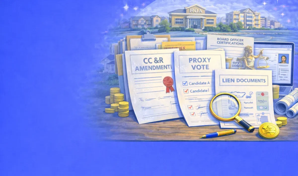 HOA and Condominium Association Document Requirements