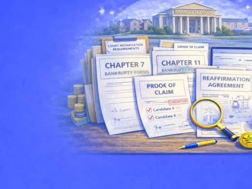 Bankruptcy Filing Documents: Chapter 7, 11, and 13 Notarization Requirements