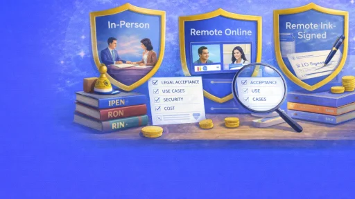 In-Person vs. Remote Online vs. Remote Ink-Signed Notarization: Complete Comparison