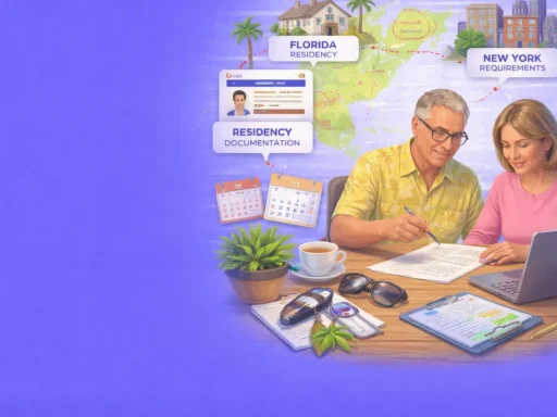 new blog Snowbirds and Seasonal Residents: Multi-State Document Considerations Description: Guide for those splitting time between states. Cover establishing residency documentation, state-specific requirements, and timing notarizations strategically.
