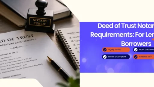 Deed of Trust Notarization Requirements: What Lenders and Borrowers Both Need