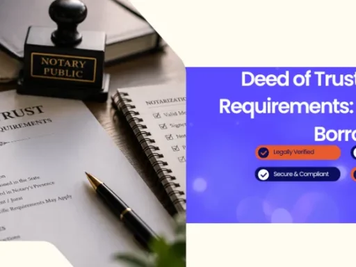 Deed of Trust Notarization Requirements: What Lenders and Borrowers Both Need