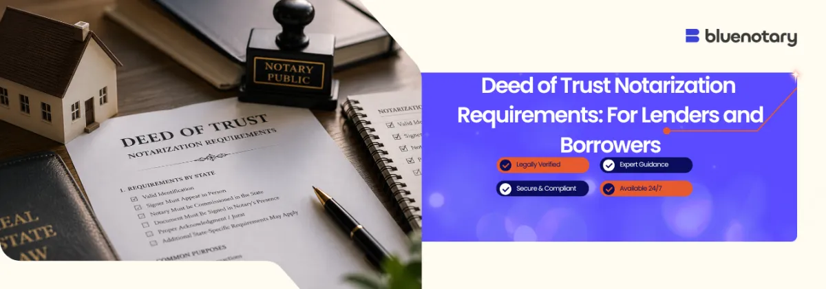 Deed of Trust Notarization Requirements: What Lenders and Borrowers Both Need