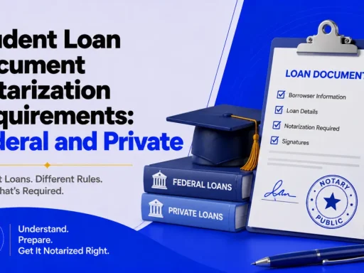 student loan notarization requirements