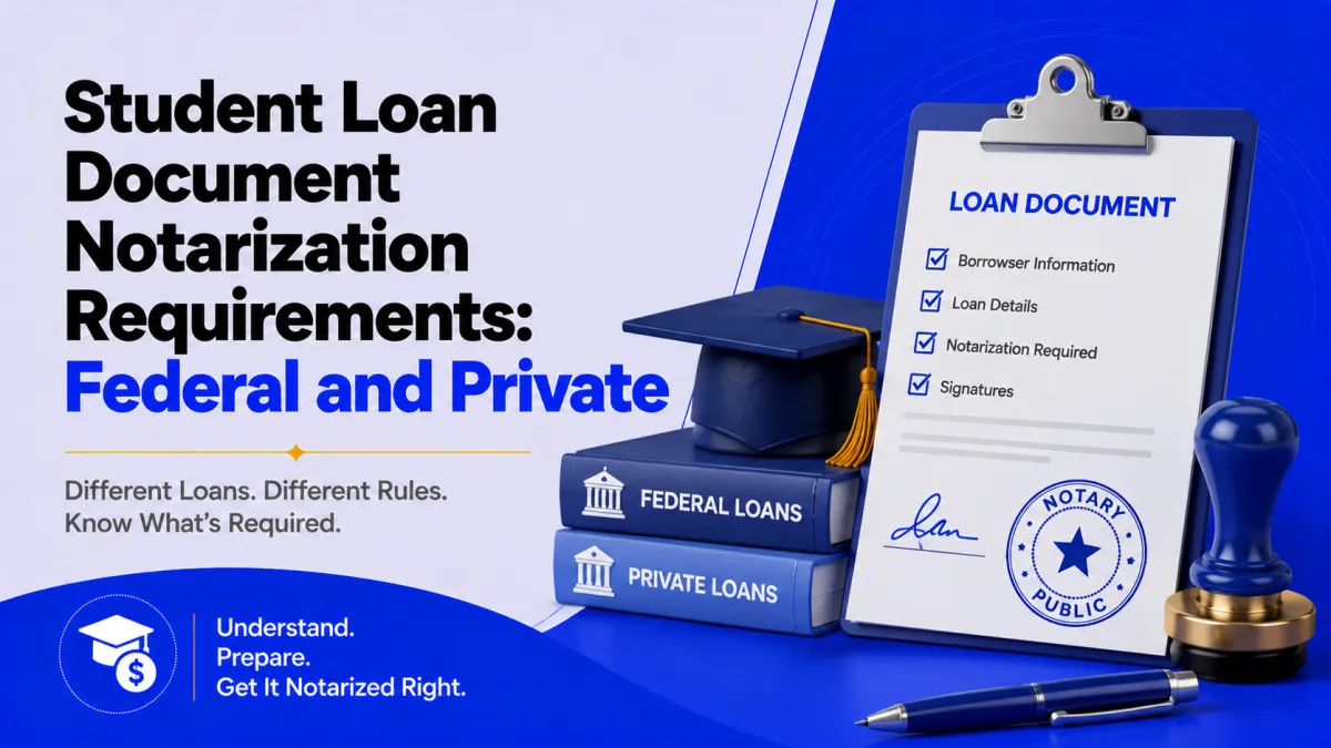 student loan notarization requirements