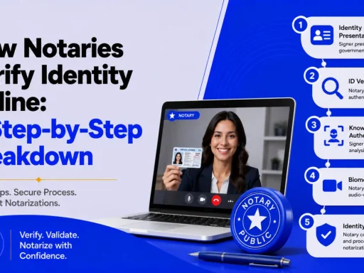 how notaries verify identity online