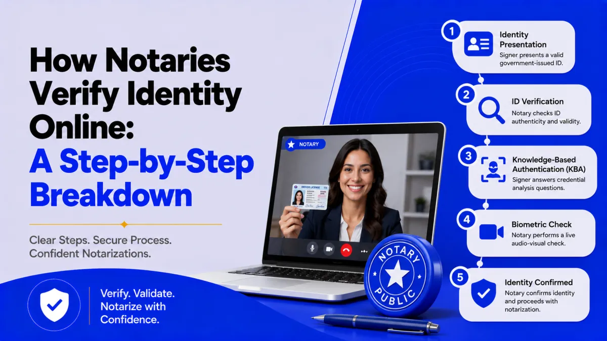 how notaries verify identity online