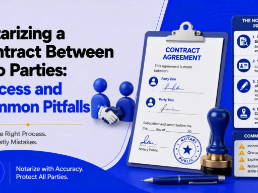 notarize a contract between two parties