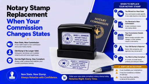 notary stamp replacement new state