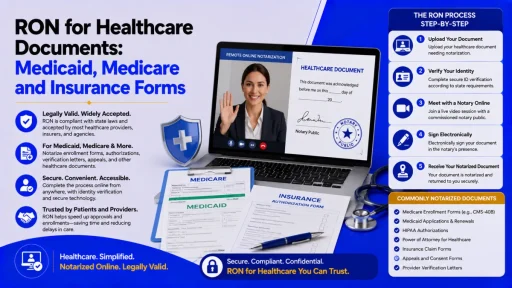 remote notarization healthcare documents