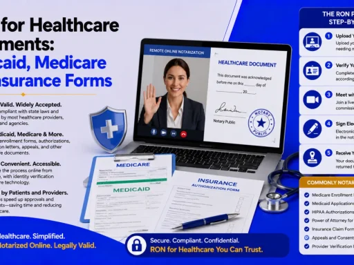 remote notarization healthcare documents