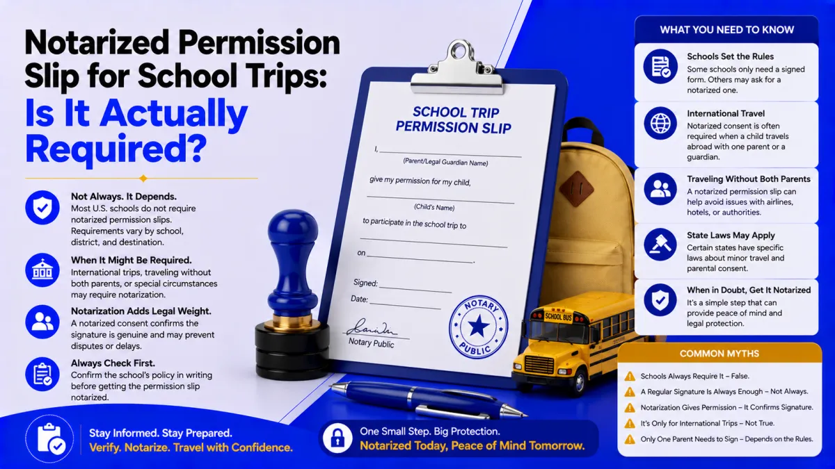 notarized permission slip school