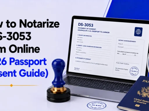 notarize DS-3053 online