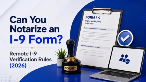Can You Notarize an I-9 Form? Remote I-9 Verification Rules (2026)