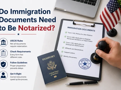 Do Immigration Documents Need to Be Notarized?