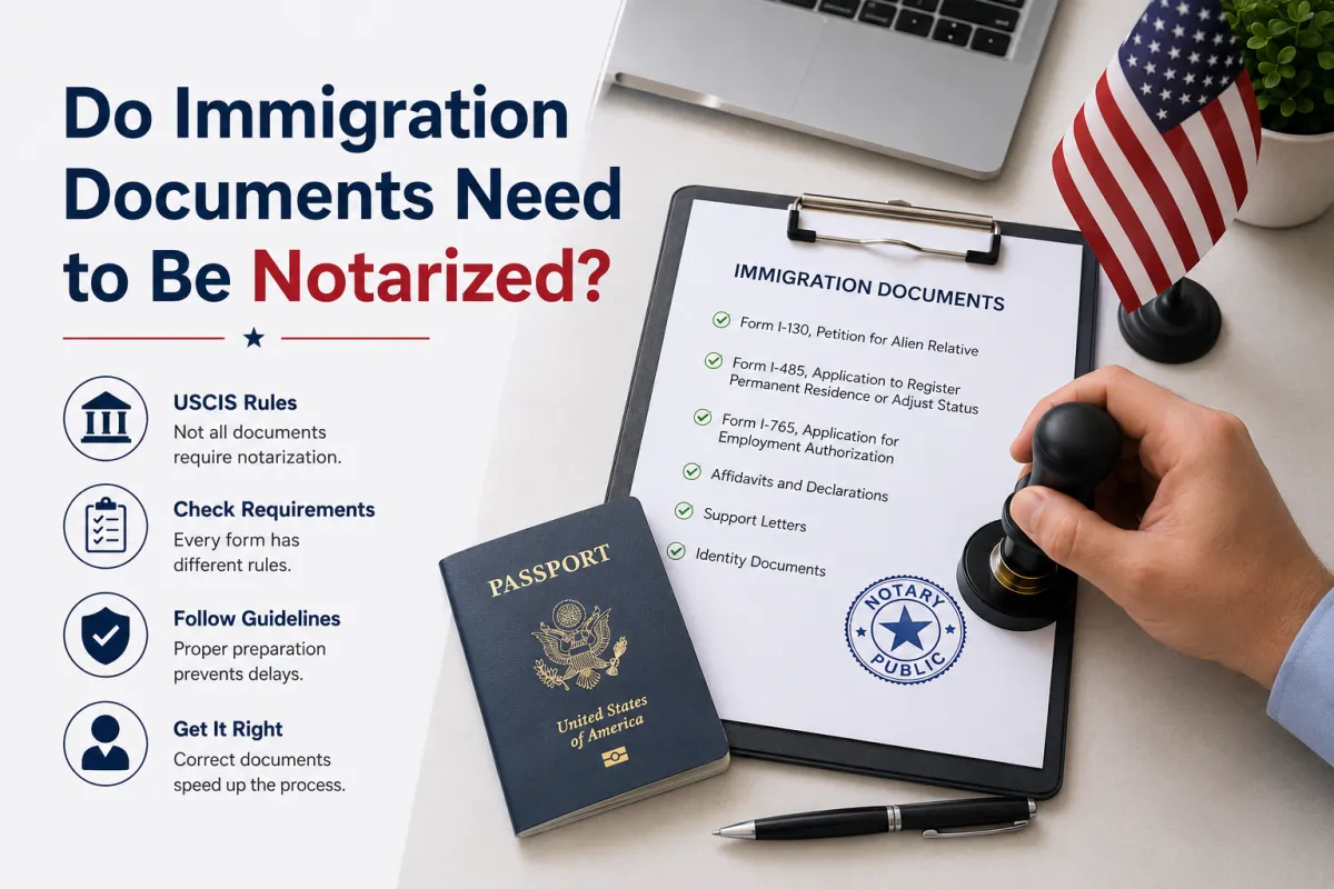 Do Immigration Documents Need to Be Notarized?