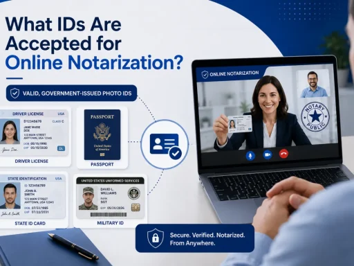What IDs Are Accepted for Online Notarization?