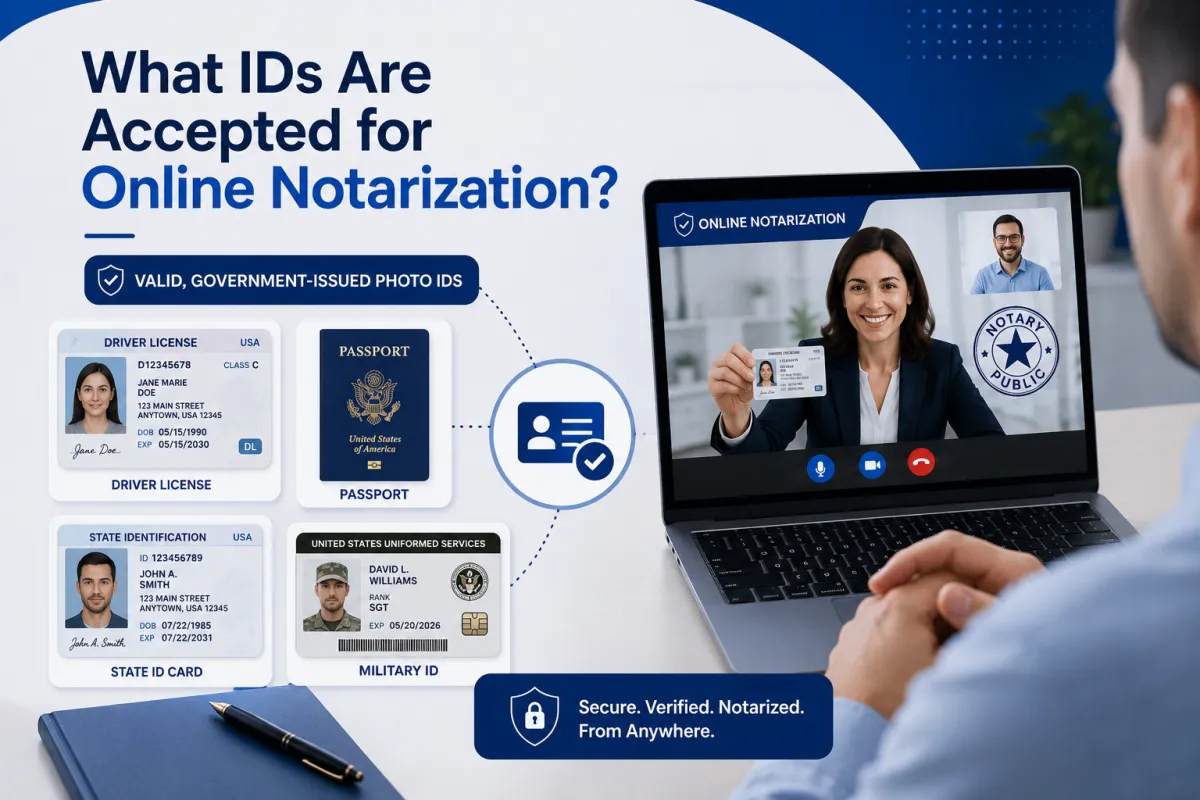 What IDs Are Accepted for Online Notarization?