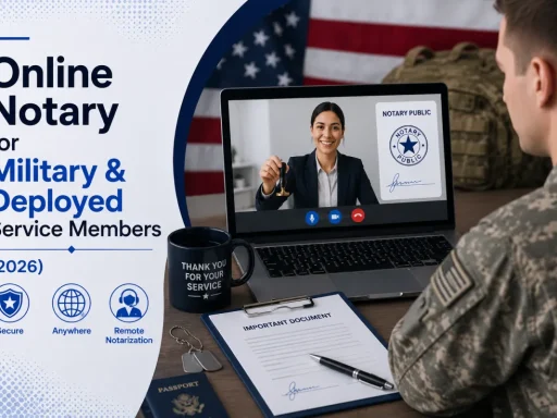 Online Notary for Military & Deployed Service Members