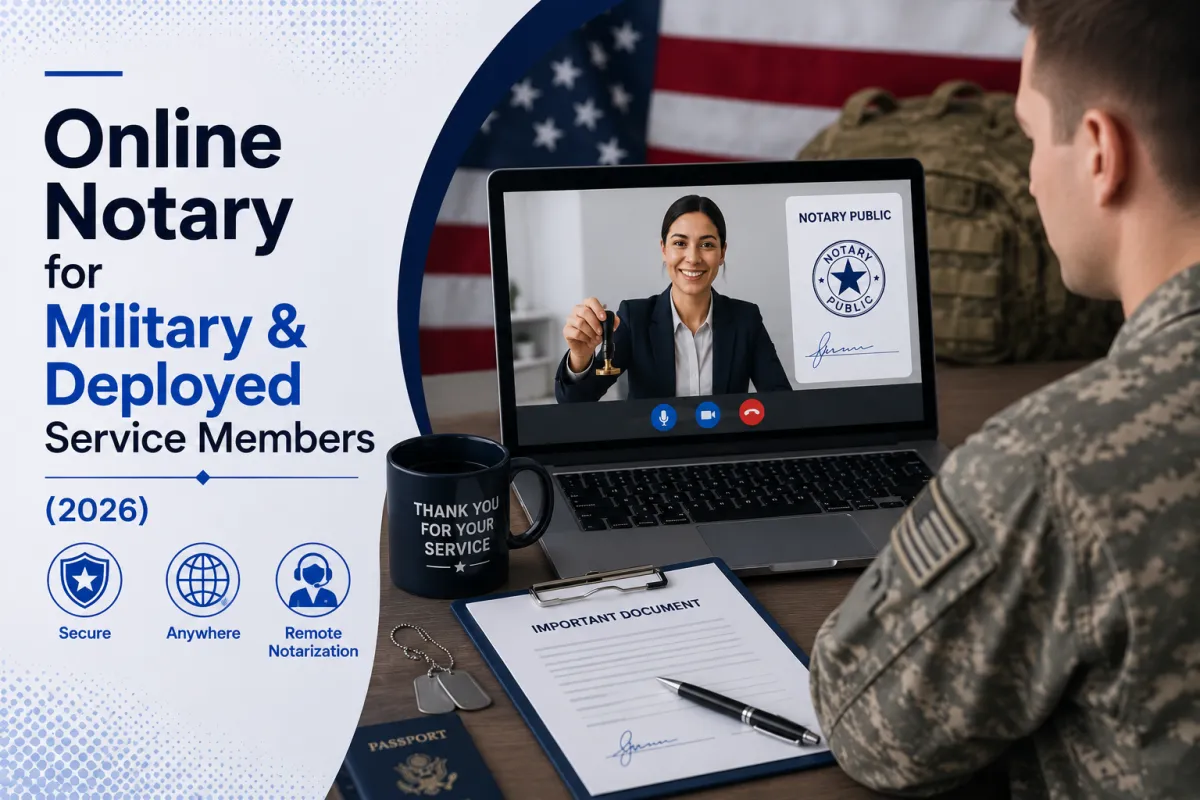 Online Notary for Military & Deployed Service Members