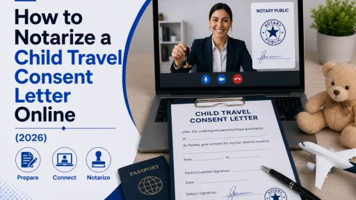 How to Notarize a Child Travel Consent Letter Online