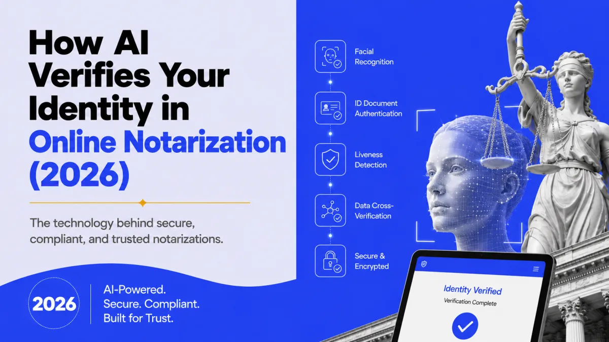 How AI Verifies Your Identity in Online Notarization (2026)