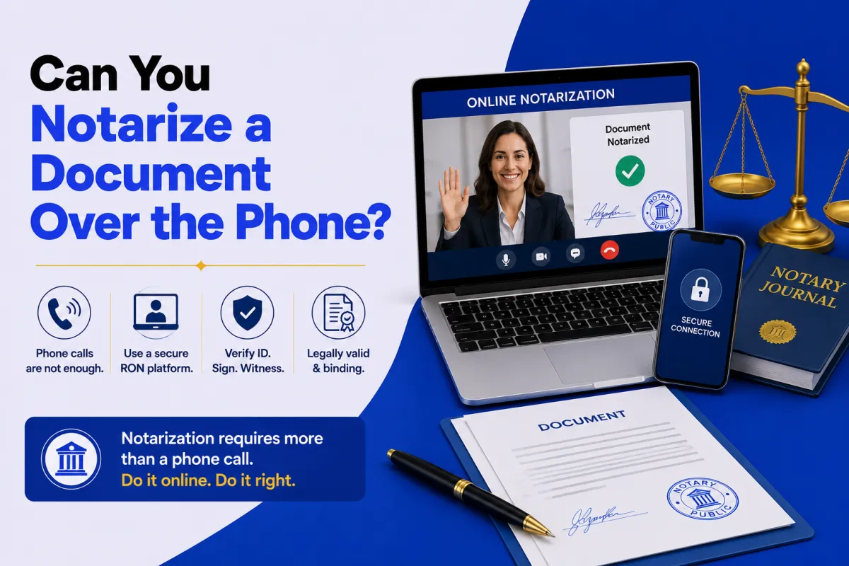 Can You Notarize a Document Over the Phone?
