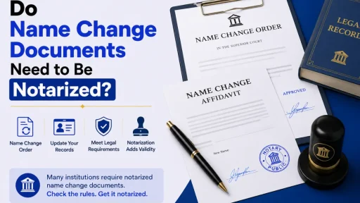 Do Name Change Documents Need to Be Notarized?