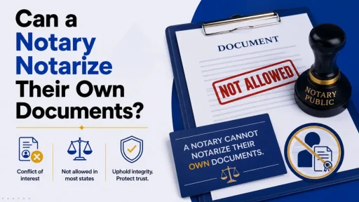 Can a Notary Notarize Their Own Documents?