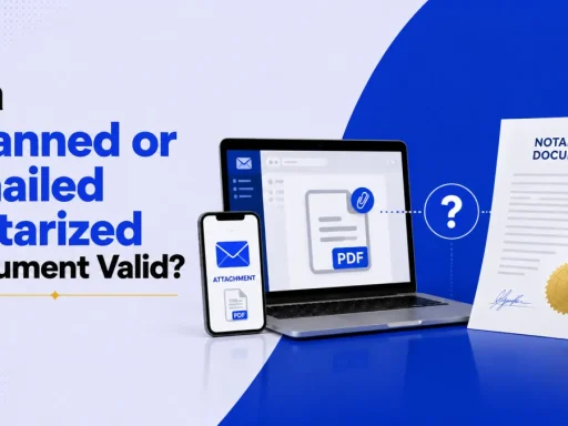 Is a Scanned or Emailed Notarized Document Valid?