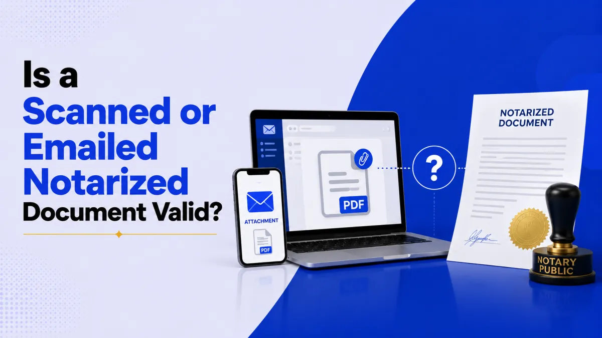 Is a Scanned or Emailed Notarized Document Valid?