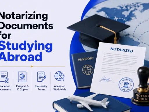 Notarizing Documents for Studying Abroad