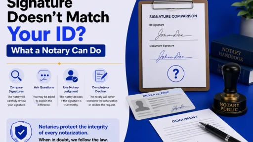 Signature Doesn't Match Your ID?