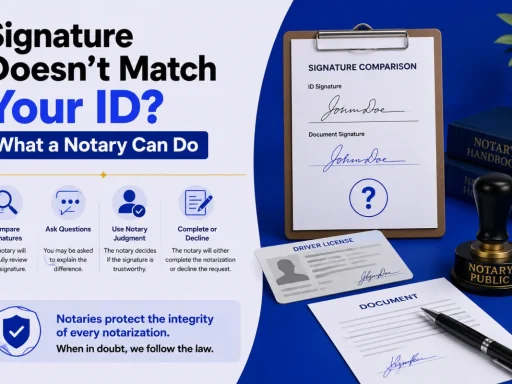 Signature Doesn't Match Your ID?