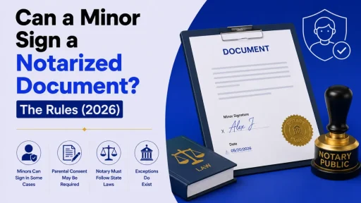 Can a Minor Sign a Notarized Document? The Rules (2026)