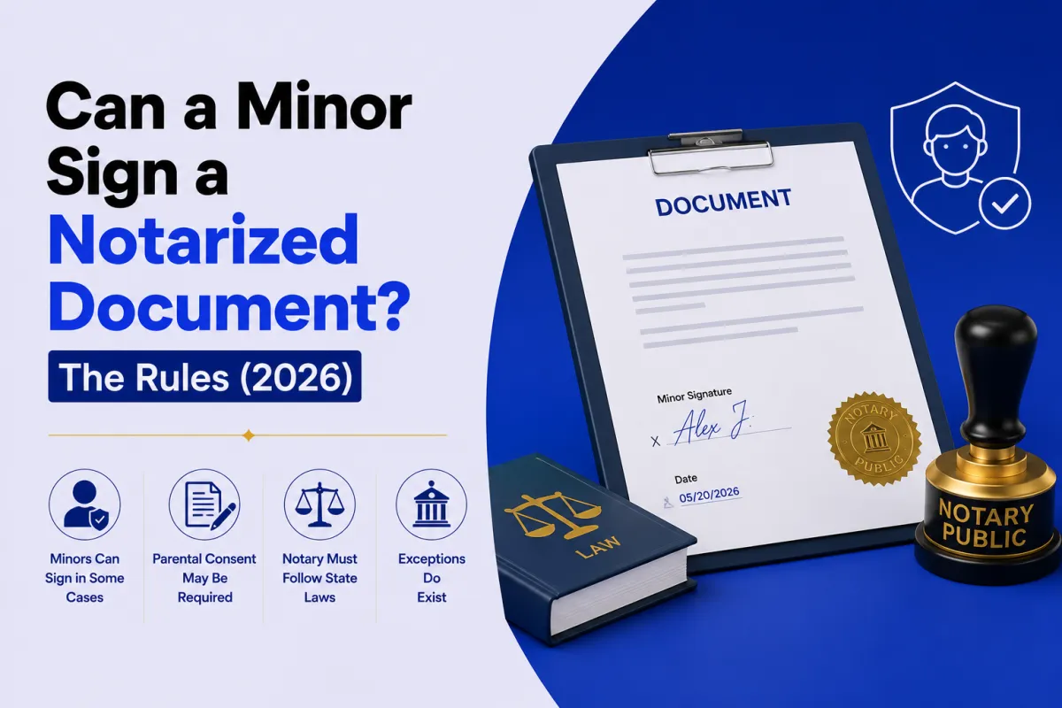 Can a Minor Sign a Notarized Document? The Rules (2026)