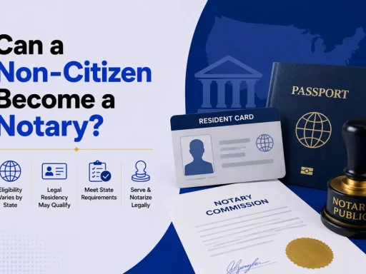 Can a Non-Citizen Become a Notary?